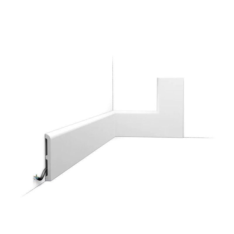 SX184 ORAC Battiscopa Duropolymer L200 x H11 x L1,3 cm ORAC DECOR 3 - Cornice per Quadro