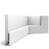 SX184-RAL9003 ORAC Plinthe RAL9003 Duropolymer L200 x H11 x L1,3 cm ORAC DECOR 3 - Cimaise Tableau 