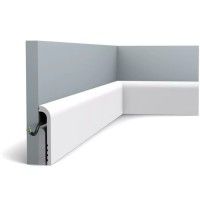 SX185 ORAC Battiscopa Duropolymer L200 x H12 x L2,5 cm ORAC DECOR 3 - Cornice per Quadro