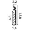 SX186 ORAC Duropolymer Plinth L200 x H13.8 x L2,2 cm ORAC DECOR 2 - Cimaise Tableau 