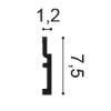 SX187 ORAC Duropolymer Plinth L200 x H7,5 x L1,2 cm ORAC DECOR 2 - Cimaise Tableau 