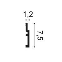 SX187 ORAC Battiscopa in Duropolymer L200 x H7,5 x L1,2 cm ORAC DECOR 2 - Cimaise Tableau 