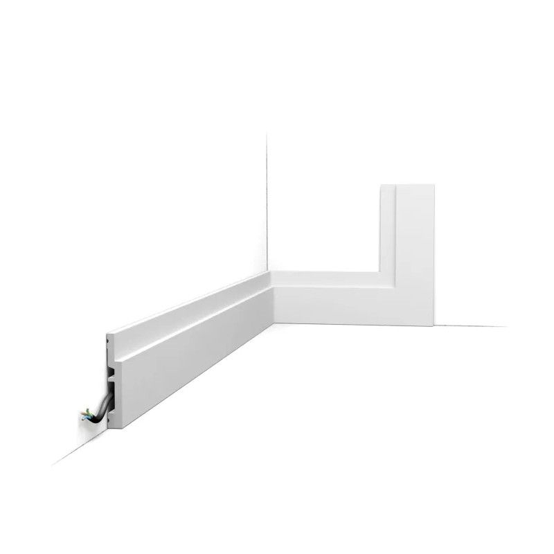 SX187 ORAC Battiscopa Duropolymer L200 x H7,5 x P1,2 cm ORAC DECOR 1 - Cornice Quadro