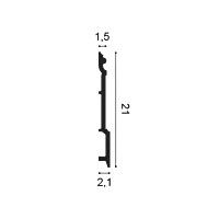 SX191 ORAC Plinthe Duropolymer L200 x H21 x L2,1 cm ORAC DECOR 2 - Cimaise Tableau