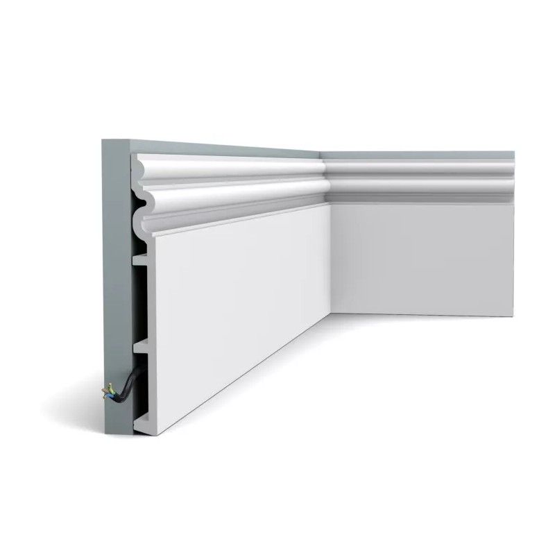 SX193 ORAC Battiscopa Duropolymer L200 x H25 x P2,2 cm ORAC DECOR 3 - Cornice per Quadro