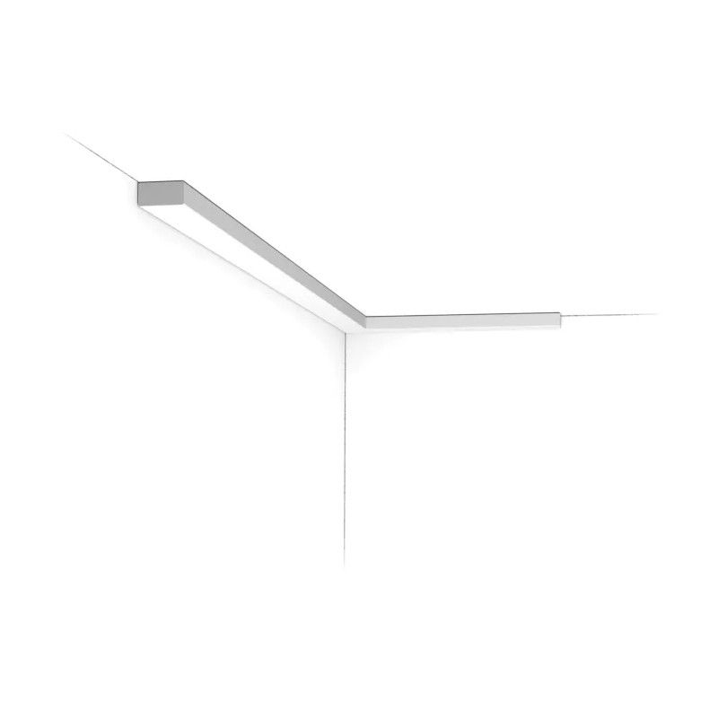 SX194 ORAC Battiscopa Duropolymer L200 x H2 x L1 cm ORAC DECOR 3 - Cornice Quadro