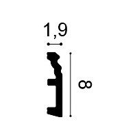 SX195 ORAC Battiscopa in Duropolymer L200 x H8 x L1,9 cm ORAC DECOR 2 - Cimaise Tableau 