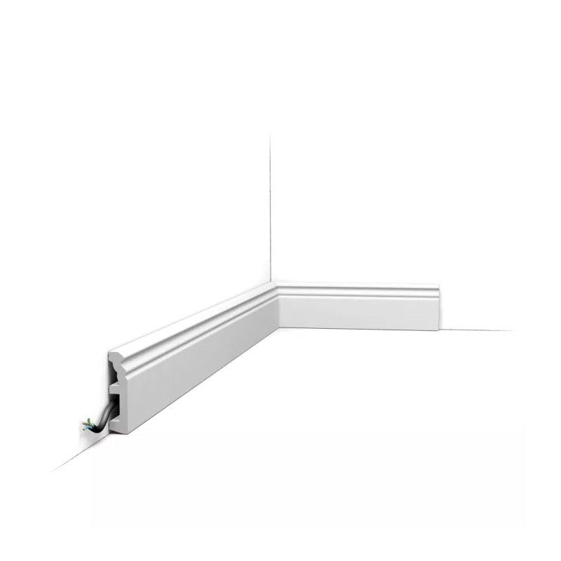 SX195 ORAC Battiscopa in Duropolymer L200 x H8 x L1,9 cm ORAC DECOR 1 - Cimaise Tableau 
