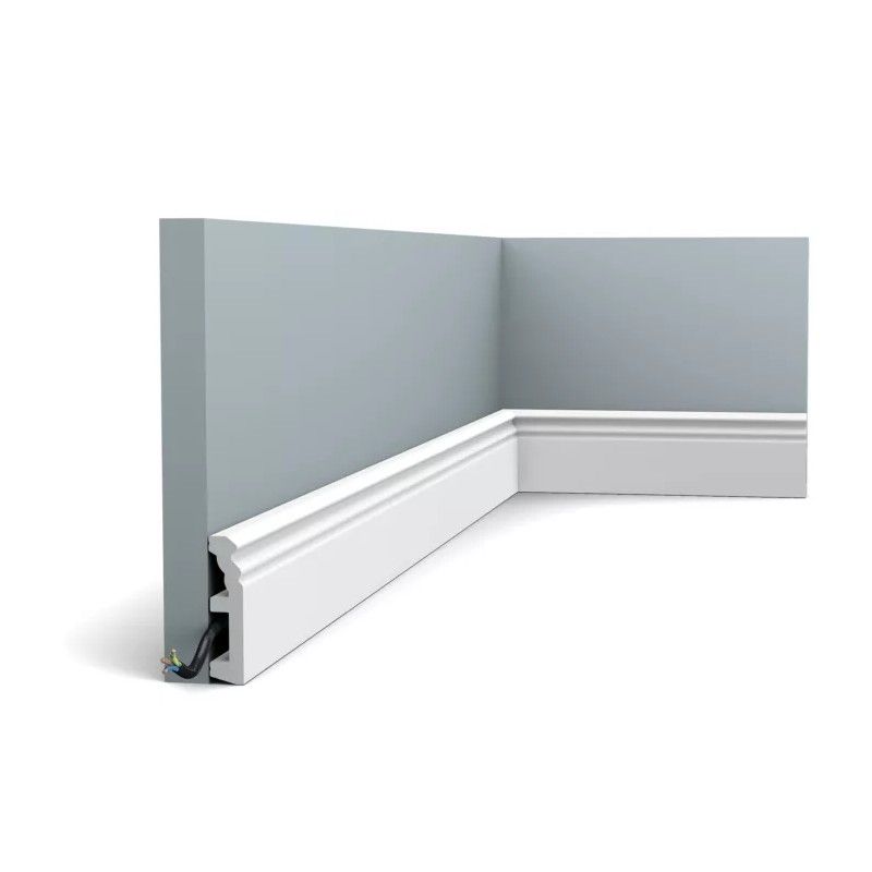 SX195 ORAC Battiscopa in Duropolymer L200 x H8 x L1,9 cm ORAC DECOR 3 - Cimaise Tableau 