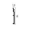 SX206 ORAC Duropolymer Plinth L200 x H18 x L1,8 cm ORAC DECOR 2 - Cimaise Tableau 
