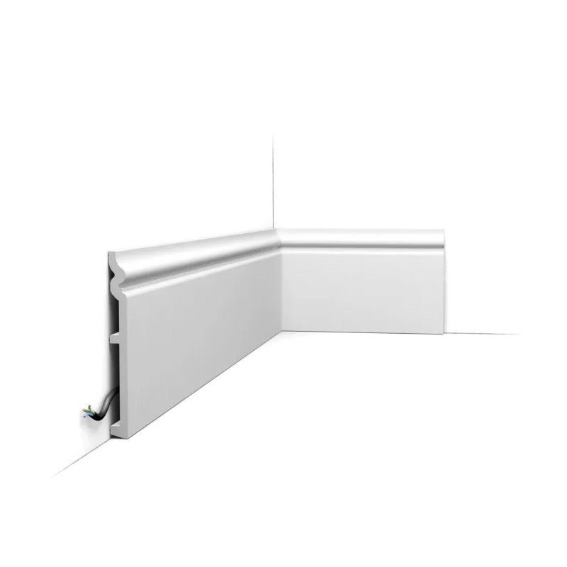 SX206 ORAC Battiscopa Duropolymer L200 x H18 x P1,8 cm ORAC DECOR 1 - Cornice per Quadro