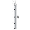 SX207 ORAC Duropolymer Plinth L200 x H25 x L1,3 cm ORAC DECOR 2 - Cimaise Tableau 