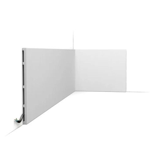 SX207 ORAC Battiscopa Duropolymer L200 x H25 x P1,3 cm ORAC DECOR 1 - Cornice per Quadro