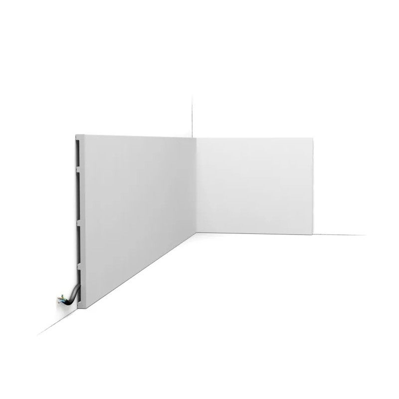 SX207 ORAC Battiscopa Duropolymer L200 x H25 x P1,3 cm ORAC DECOR 1 - Cornice per Quadro