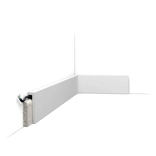 SX171-RAL9003 ORAC Battiscopa RAL9003 in polimero resistente L200 x H10 x L2,2 cm ORAC DECOR 1 - Cimaise Tableau 