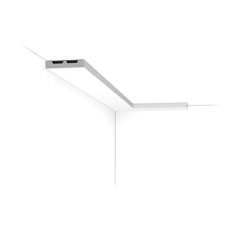 SX157-RAL9003 ORAC Plinth RAL9003 Duropolymer L200 x H6.6 x L1.3 cm ORAC DECOR 3 - Cimaise Tableau 