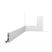 SX157-RAL9003 ORAC Battiscopa RAL9003 in Duropolymer L200 x H6,6 x L1,3 cm ORAC DECOR 1 - Cornice per Quadri