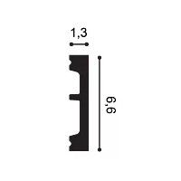 SX157-RAL9003 ORAC Plinthe RAL9003 Duropolymer L200 x H6,6 x L1,3 cm ORAC DECOR 2 - Cimaise Tableau