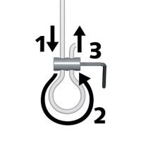 Loop Maker: creazione di anelli con il cavo in nylon. ARTI TEQ 2 - Cimaise Tableau 