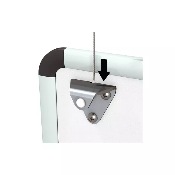 Set accrochage panneau blanc ARTI TEQ 8 - Cimaise Tableau 