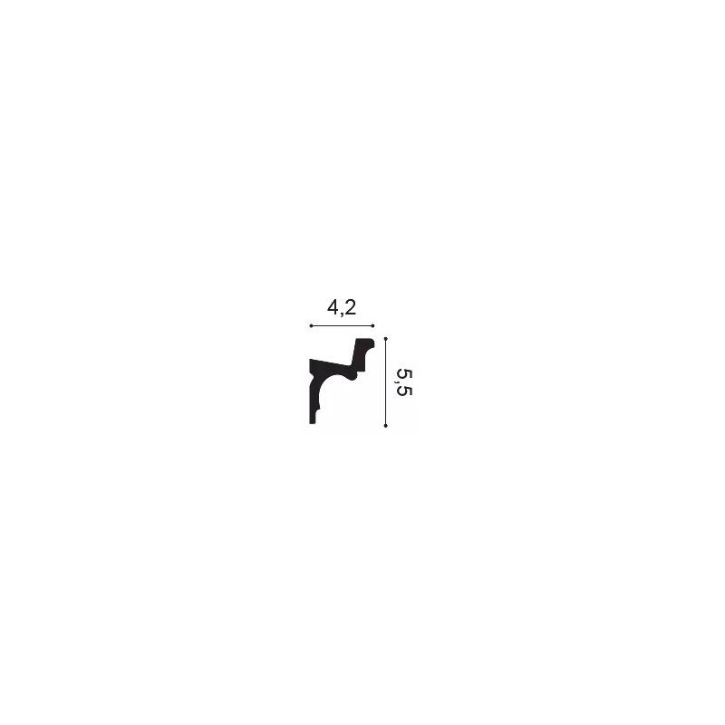 C323 ORAC Corniche Purotouch L200 x H5,5 x L4,2 cm ORAC DECOR 3 - Cimaise Tableau 