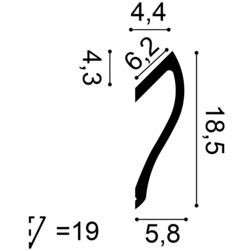 C371 Illuminazione indiretta Purotouch L200 x H18,5 x L5,8 cm ORAC DECOR 3 - Cornice per quadri
