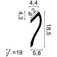 C371 Illuminazione indiretta Purotouch L200 x H18,5 x L5,8 cm ORAC DECOR 3 - Cornice per quadri