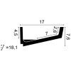 C352 ORAC Éclairage indirect Purotouch L200 x H7,6 x L17,1 cm ORAC DECOR 3 - Cimaise Tableau 