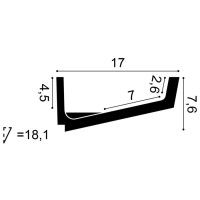 C352 ORAC Indirekte Beleuchtung Purotouch L200 x H7.6 x L17.1 cm ORAC DECOR 3 - Cimaise Tableau 