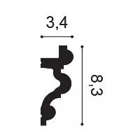 C324 ORAC Cornice Purotouch L200 x H8,3 x L3,4 cm ORAC DECOR 3 - Cimasa Quadro