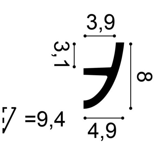 C373 ORAC Purotouch indirekte Beleuchtung L200 x H8 x B5 cm ORAC DECOR 3 - Cimaise Tableau 