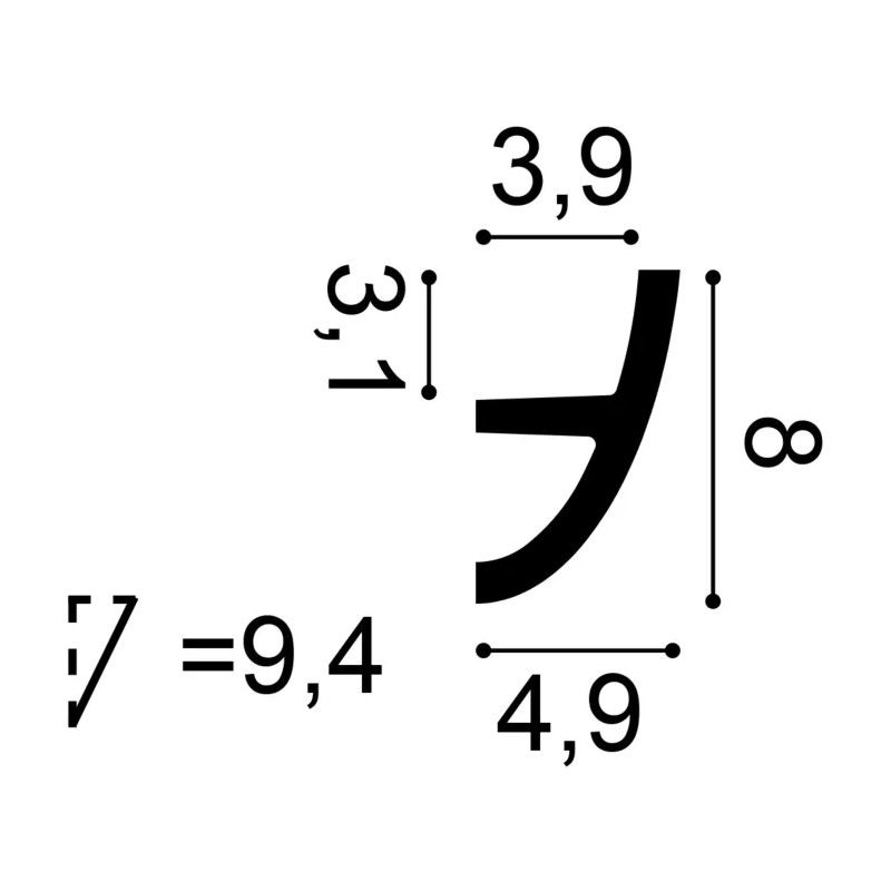 C373 ORAC Illuminazione indiretta in Purotouch L200 x H8 x L5 cm ORAC DECOR 3 - Cornice da Quadro