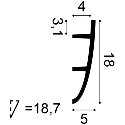 C374 ORAC Indirect lighting Purotouch L200 x H18 x L5 cm ORAC DECOR 3 - Cimaise Tableau 