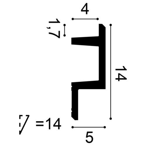 C383 ORAC Purotouch indirekte Beleuchtung L200 x H14 x B5 cm ORAC DECOR 3 - Cimaise Tableau 