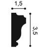 PX117 ORAC Cornice Duropolymer L200 x H3,5 x L1,5 cm ORAC DECOR 3 - Cimaise Tableau 