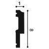 P9900 ORAC Cornice Durofoam L200 x H8 x P1 cm ORAC DECOR 3 - Cimaise Tableau 