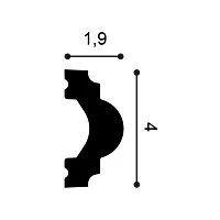 PX120 ORAC Cornice in Duropolymer L200 x H4 x L1,9 cm ORAC DECOR 3 - Cornice Quadro