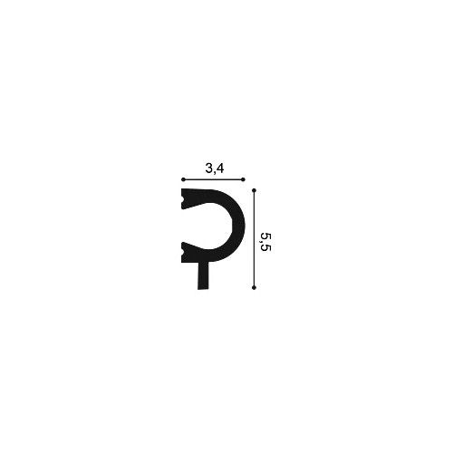 PX169 ORAC Duropolymer Bilderleiste L200 x H5,5 x B3,4 cm ORAC DECOR 3 - Cimaise Tableau