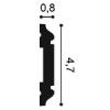 PX144 ORAC Cornice Duropolymer L200 x H4,7 x P0,8 cm ORAC DECOR 3 - Cimaise Tableau 