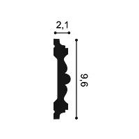 P9020 ORAC Durofoam Cimaise L200 x H9.6 x L2.1 cm ORAC DECOR 3 - Cimaise Tableau 