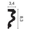 P4025F ORAC Escala flexible Durofoam L200 x H8.3 x L3,4 cm ORAC DECOR 3 - Cimaise Tableau 
