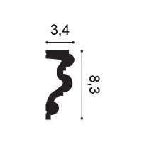 P4025 ORAC Cimaise Durofoam L200 x H8.3 x L3.4 cm ORAC DECOR 3 - Cimaise Tableau 