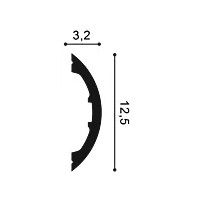 P3070 ORAC Cornice Durofoam L200 x H12,5 x P3,2 cm ORAC DECOR 3 - Cimaise Tableau 