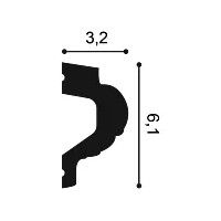 P3020F ORAC Flexible Climb Durofoam L200 x H6.1 x L3.2 cm ORAC DECOR 3 - Cimaise Tableau 