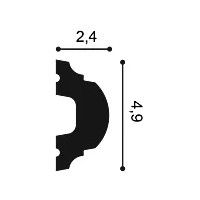 P1020 ORAC Cornice Durofoam L200 x H4,9 x L2,4 cm ORAC DECOR 3 - Cornice Quadro
