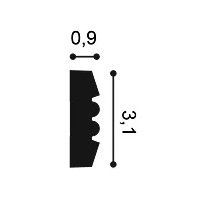 P5021F ORAC Cimaise flexible Durofoam L200 x H3,1 x L0,9 cm ORAC DECOR 3 - Cimaise Tableau