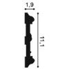 P7020 ORAC Durofoam Bilderleiste L200 x H11,1 x B1,9 cm ORAC DECOR 3 - Cimaise Tableau 