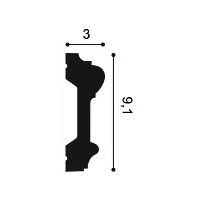 P9010 ORAC Durofoam Bilderleiste L200 x H9,1 x B3 cm ORAC DECOR 3 - Cimaise Tableau