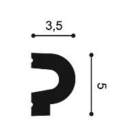 P8060 ORAC Cornice Durofoam L200 x H5 x L3,5 cm ORAC DECOR 3 - Cimaise Tableau 