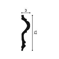 P8050F ORAC Durofoam flexible Bilderleiste L200 x H12 x B3 cm ORAC DECOR 3 - Cimaise Tableau
